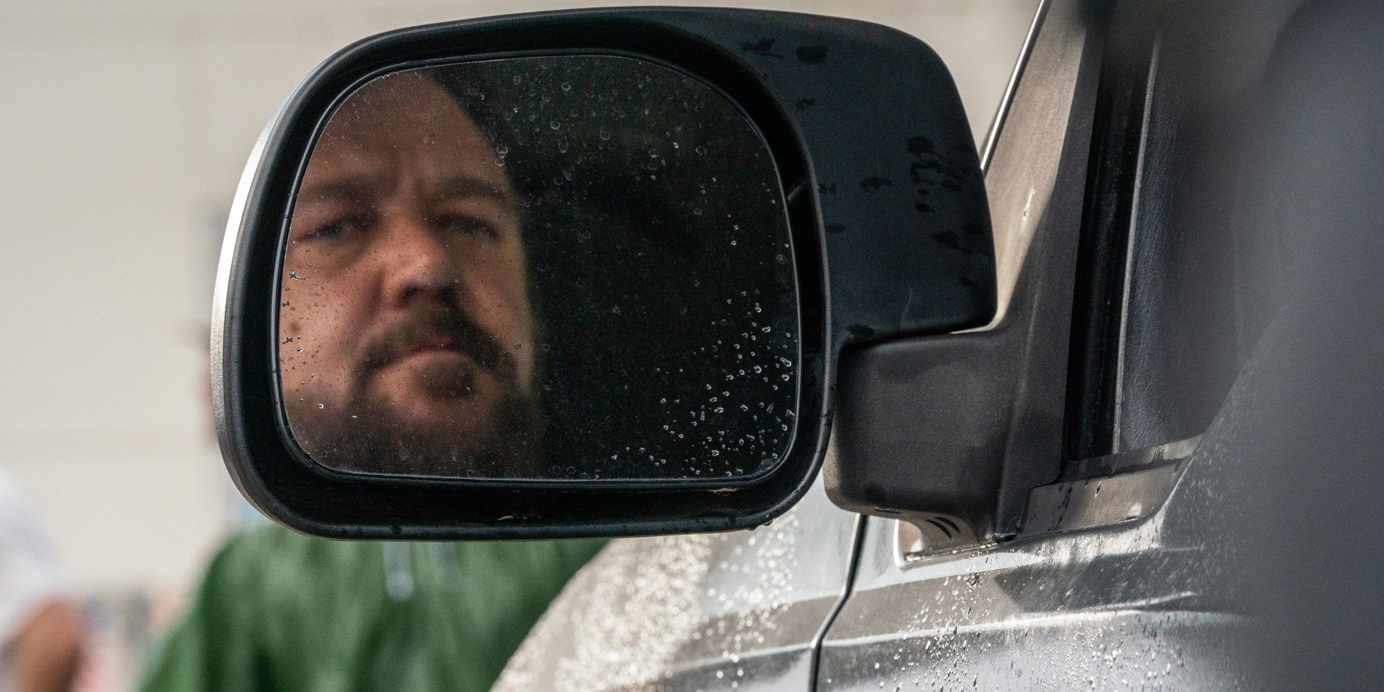 Russell Crowe Reflection in Unhinged