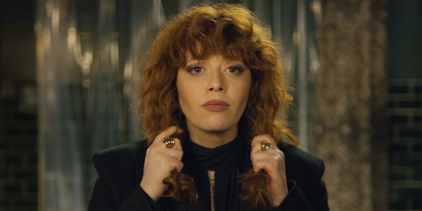 Nadia staring in the mirror in Russian Doll
