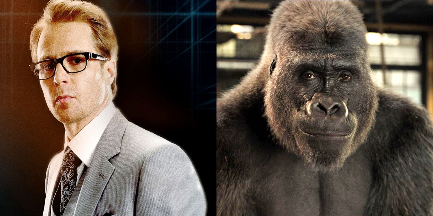 Sam Rockwell as Ivan the Gorilla in The One and Only Ivan