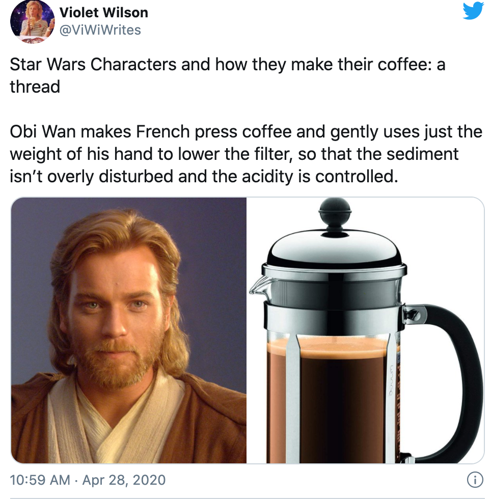 Star wars coffee outlet press