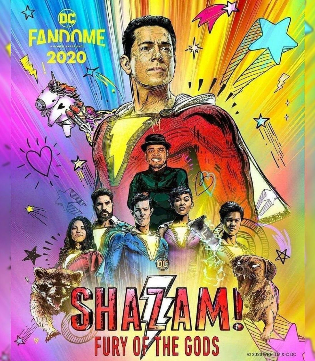 Shazam 2 Fury of the Gods Poster Vertical
