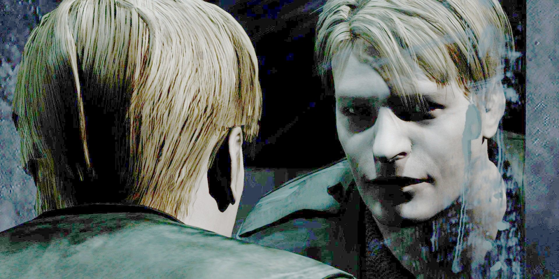 James staring at the player in Silent Hill 2