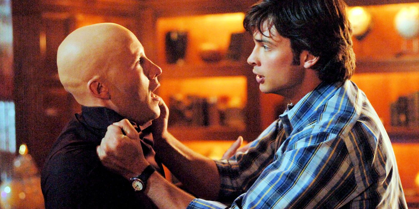 Clark Kent confronts Lex Luthor over the Cyborg experiments in Smallville