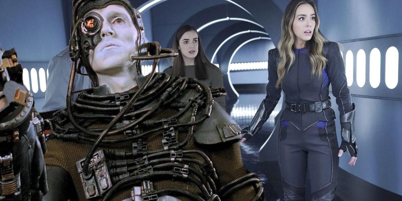 Star Trek Borg and Chloe Bennet as Daisy Quake in Agents of SHIELD