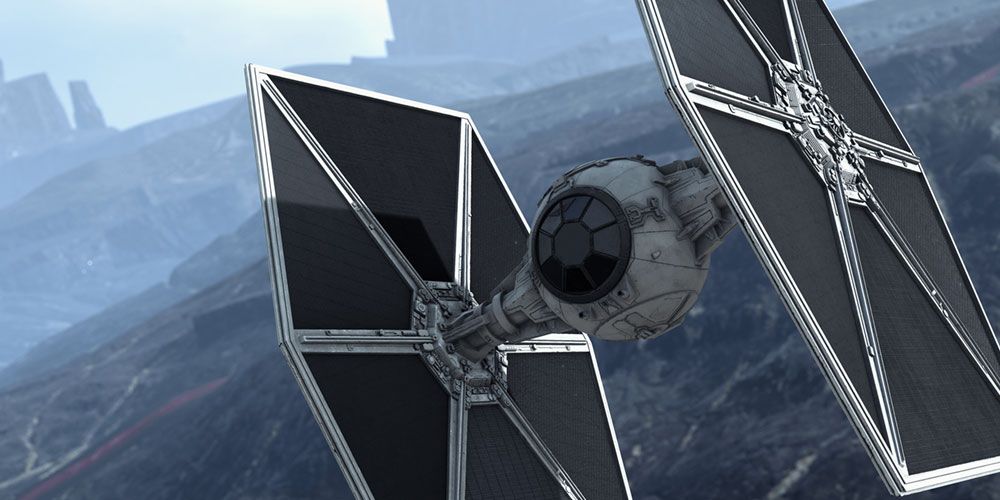 Star Trek vs Star Wars Ships - TIE Fighter