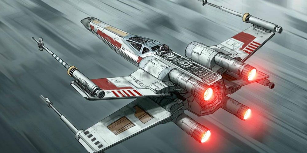 Star Trek vs Star Wars Ships - X-Wing