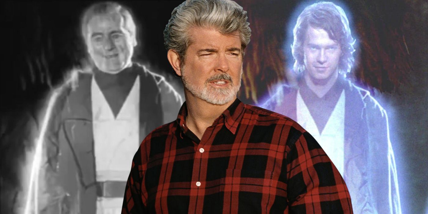 igualdad Orientar ligeramente Star Wars: Why George Lucas Replaced Anakin Skywalker's Force Ghost