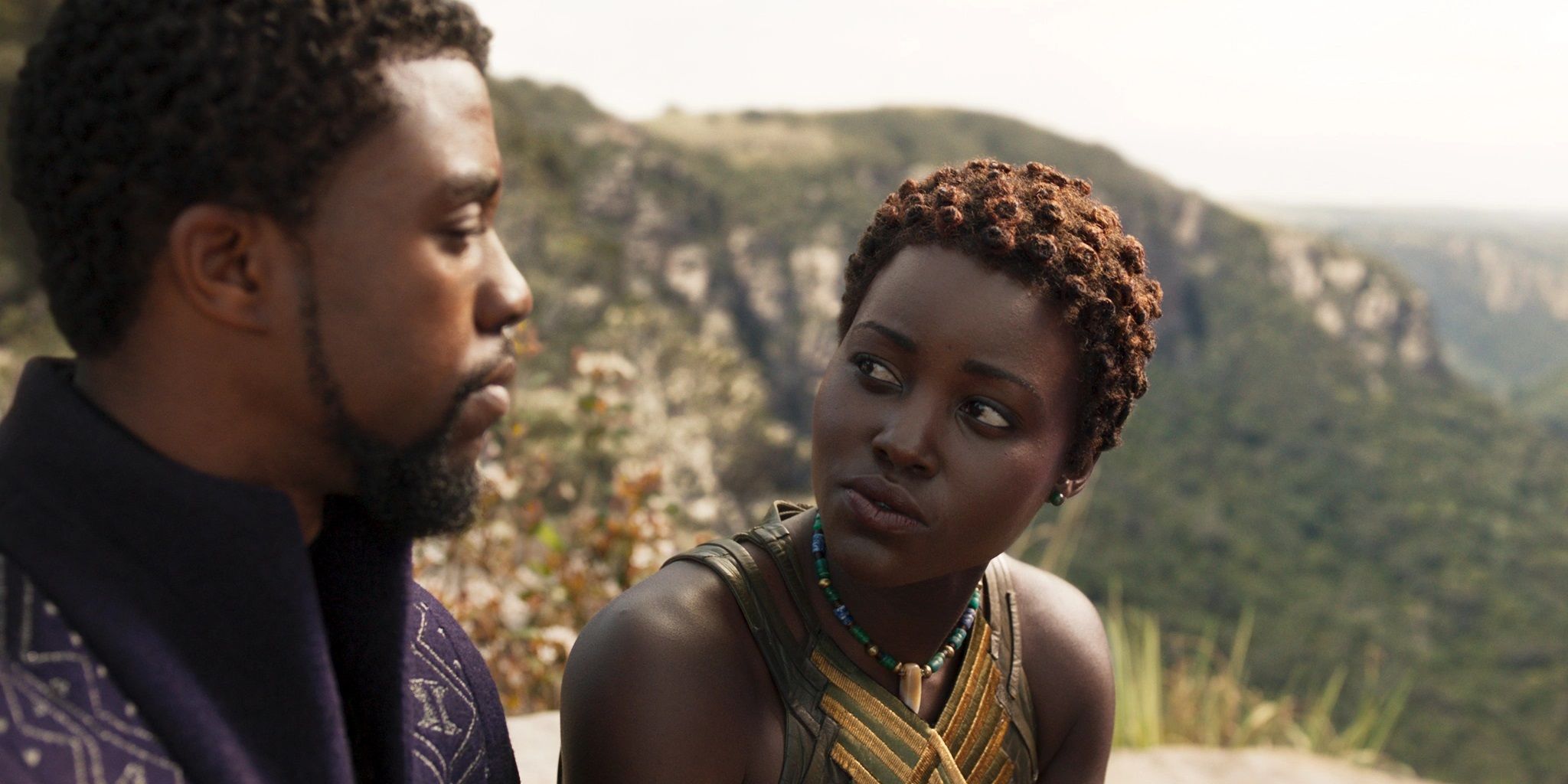 T'Challa and Nakia in Black Panther