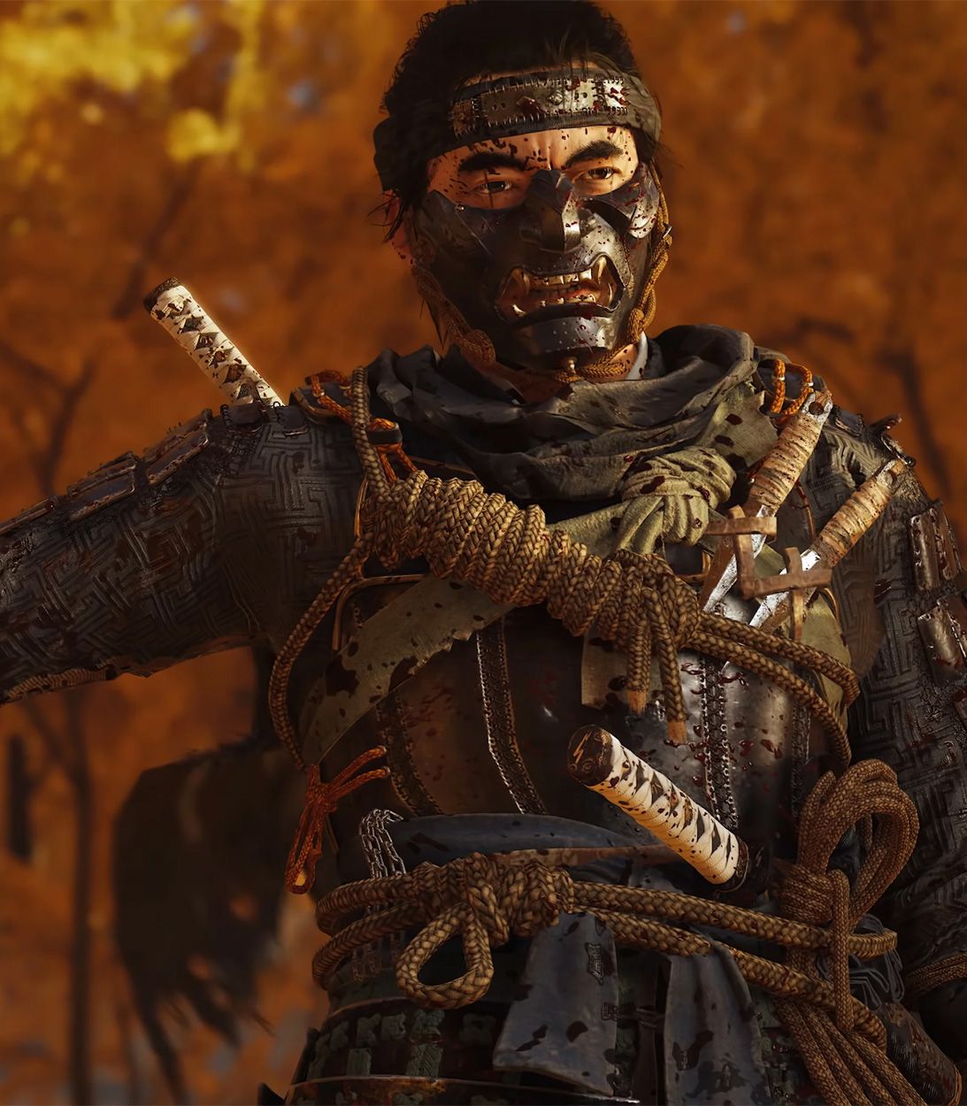TLDR Ghost of Tsushima Covered in Blood