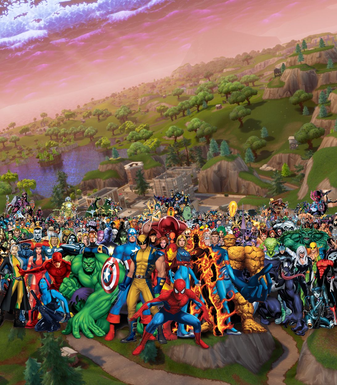 TLDR Marvel Heroes Over Fortnite Battle Island