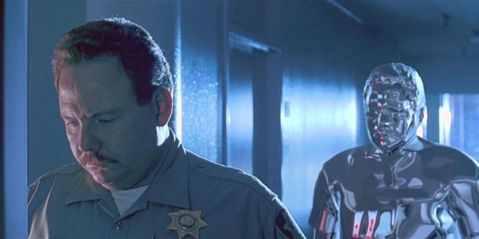 Terminator 2 - Lewis the Guard and T-1000