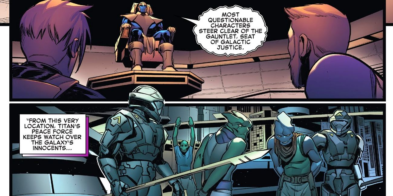 Thanos Hero Galactic Justice Comic