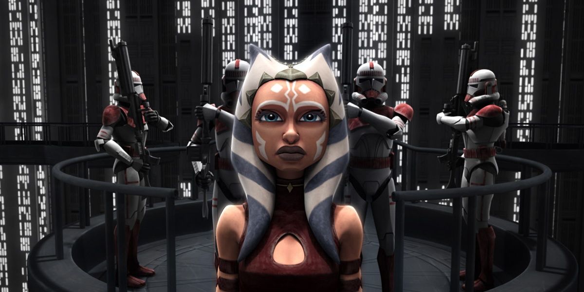 Ahsoka stands on trial in Star Wars The Clone Wars