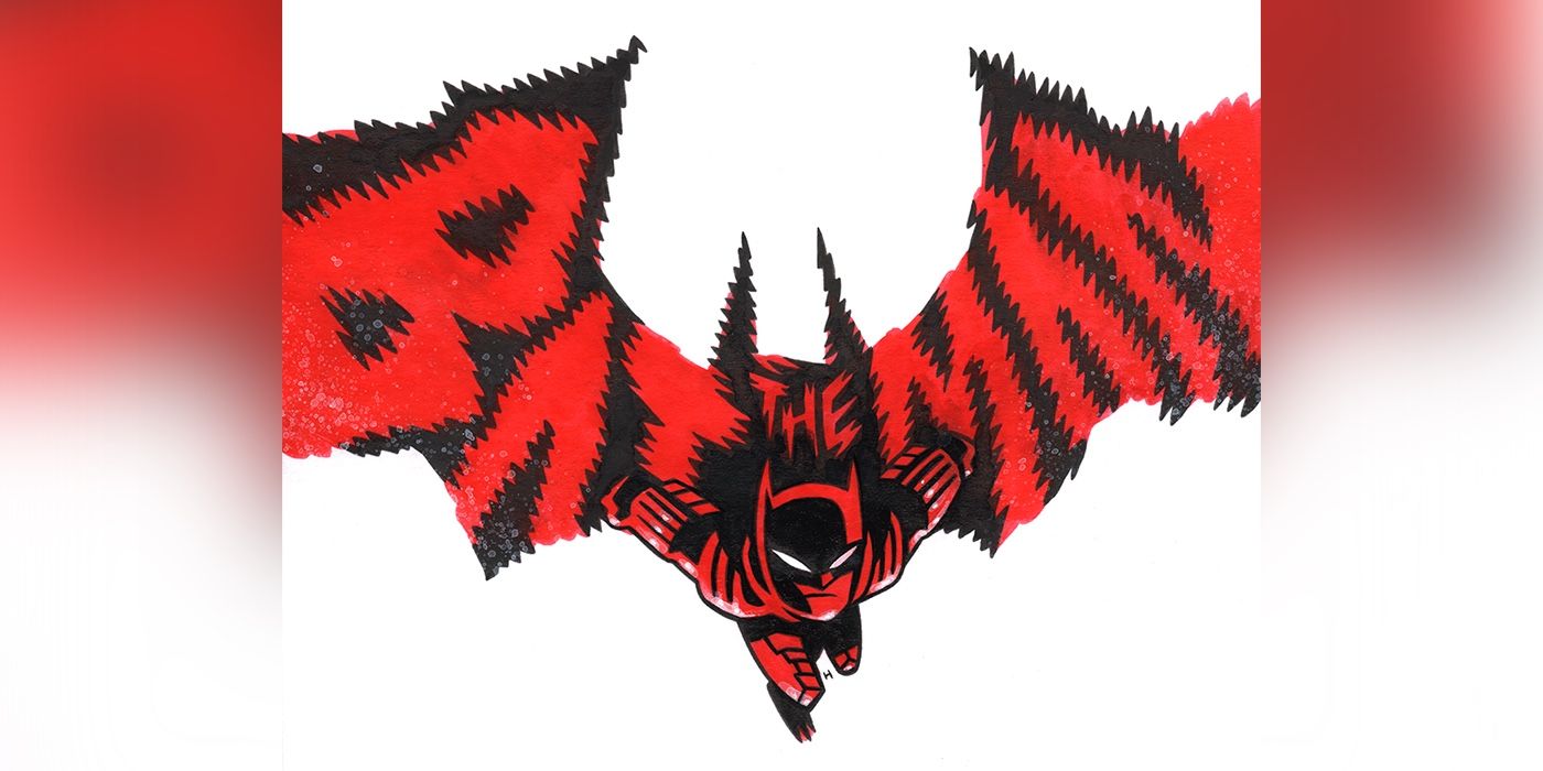 The Batman Robert Pattinson Teen Titans Go Artwork