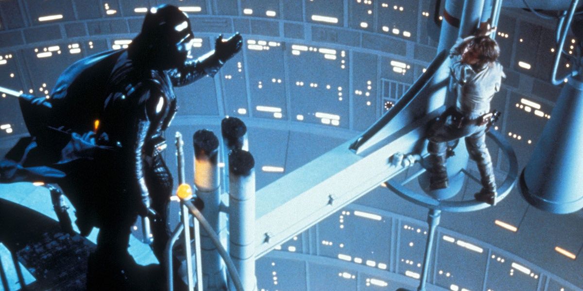Darth Vader reaches his hand out to Luke in The Empire Strikes Back