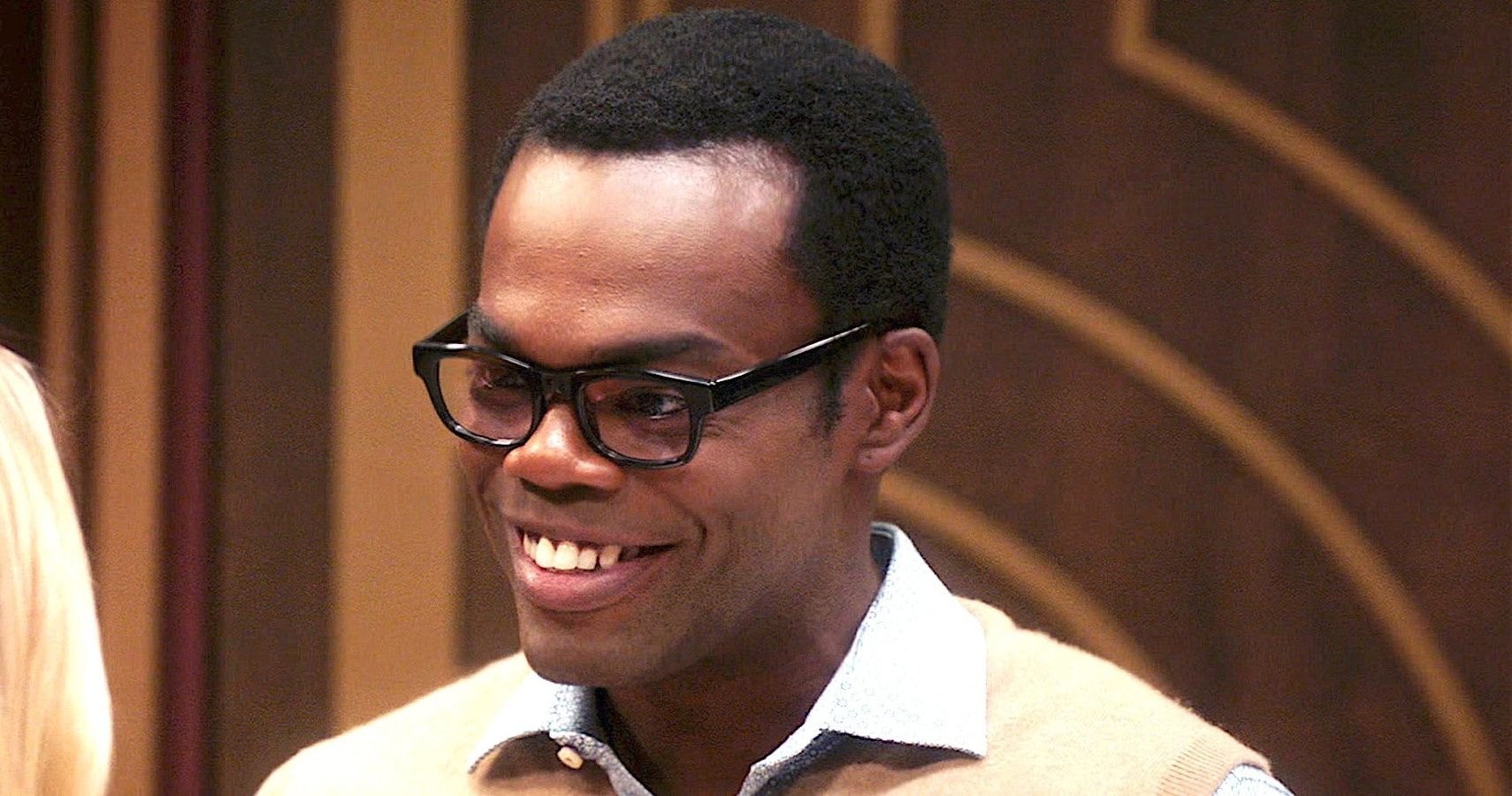 Chidi from the Good Place smiling