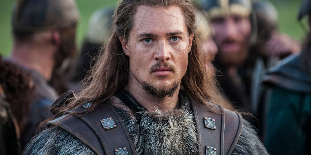 An image of Uhtred looking angry in The Last Kingdom