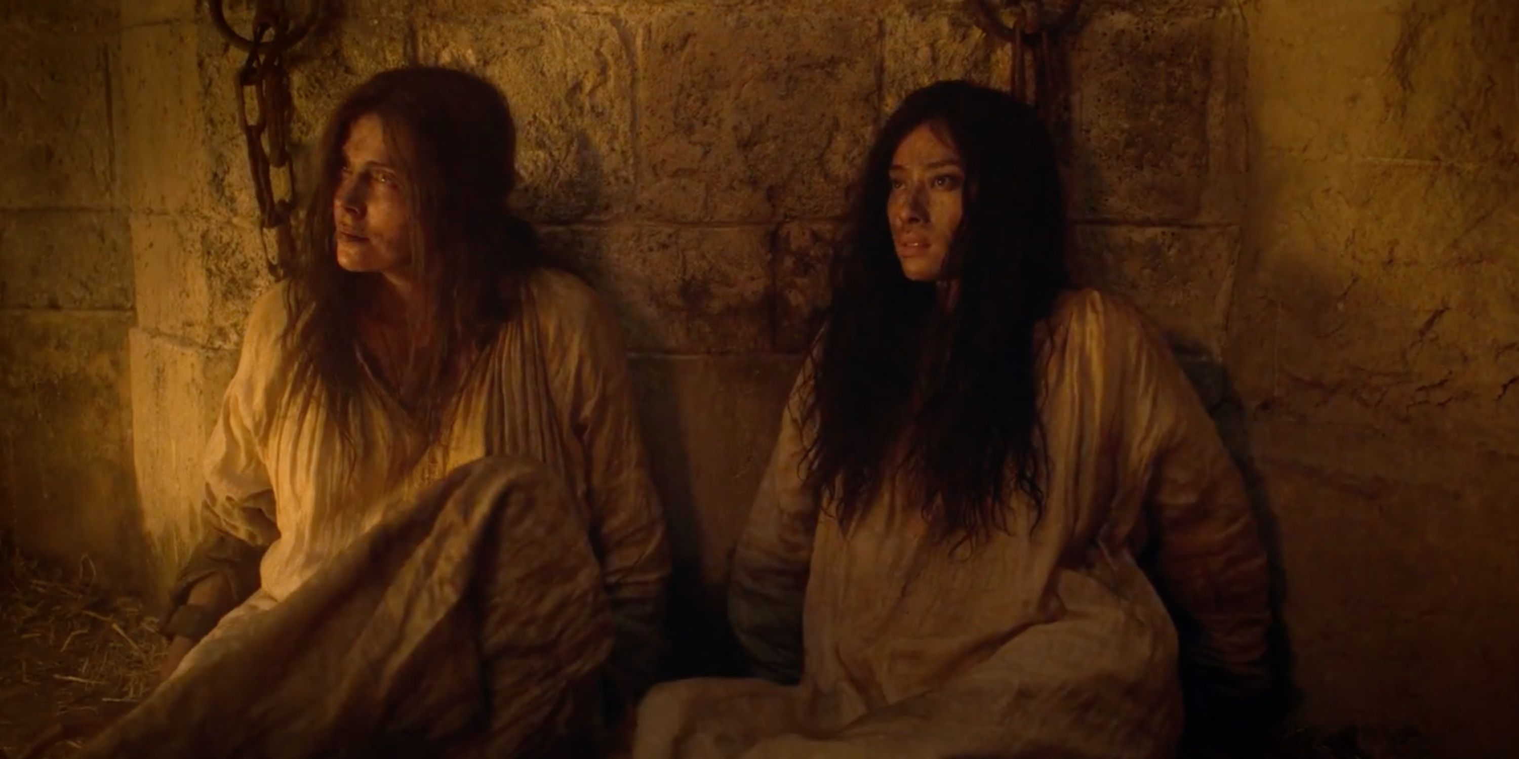 Charlize Theron and Veronica Ngo in The Old Guard on Netflix