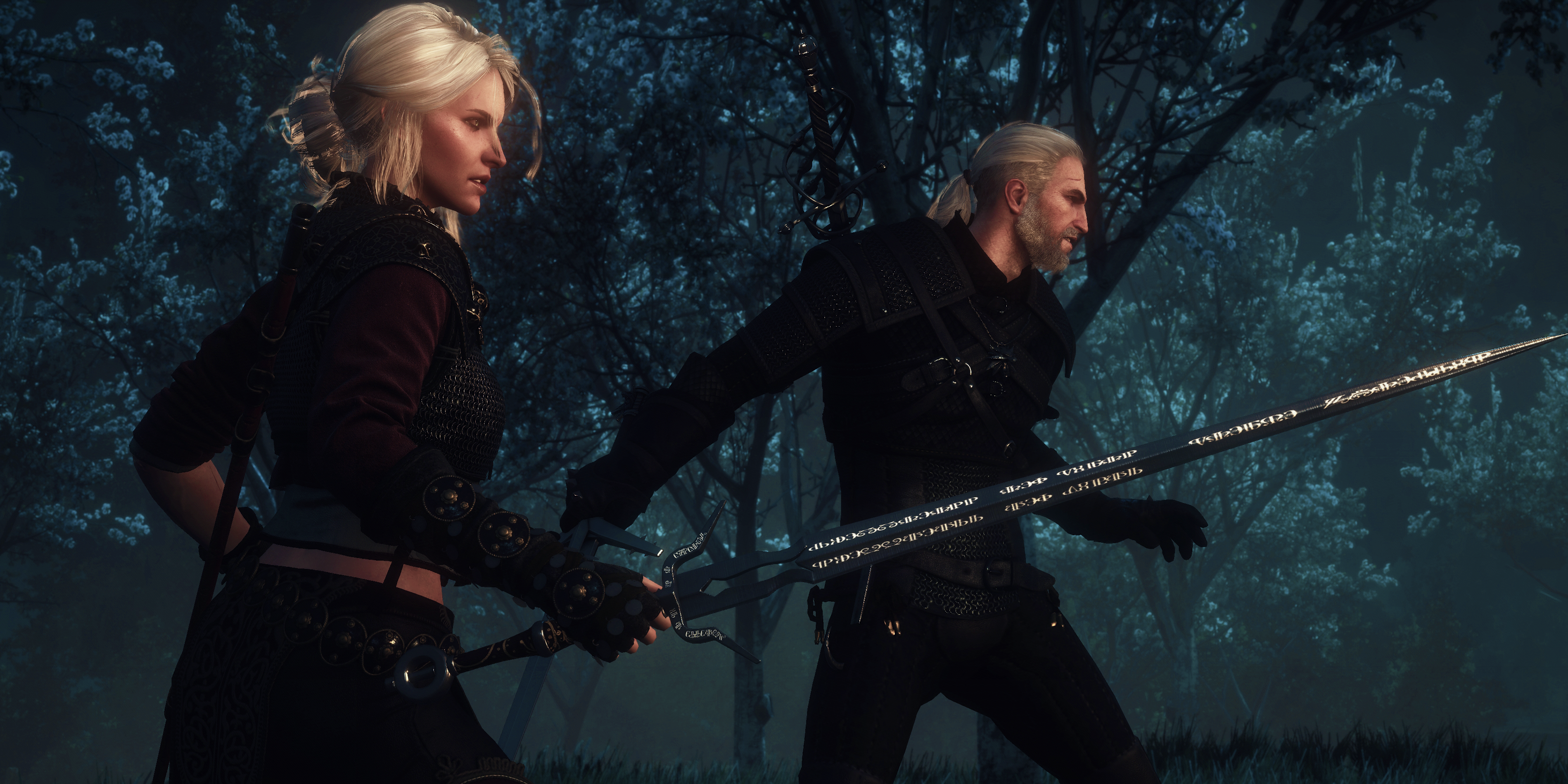 Geralt and Ciri in The Witcher 3