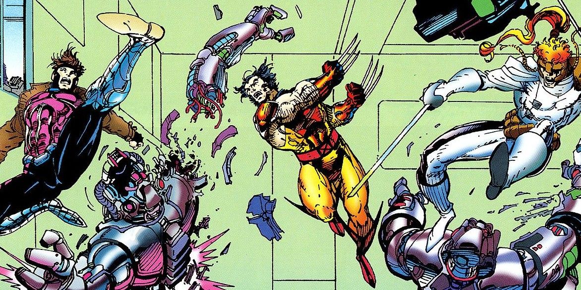 The X-Men in the Danger Room