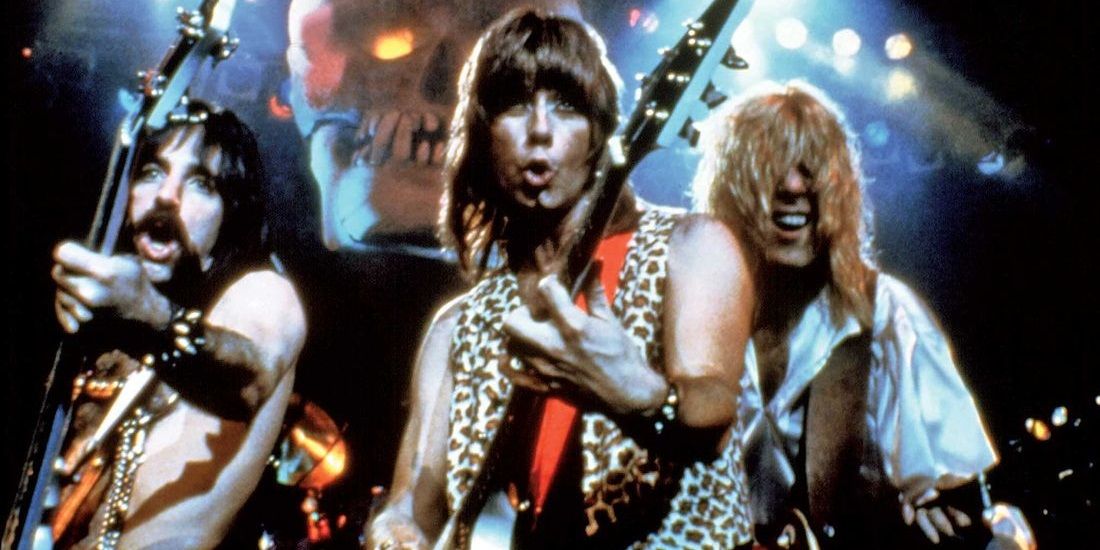 The band playing a gig in This is Spinal Tap.