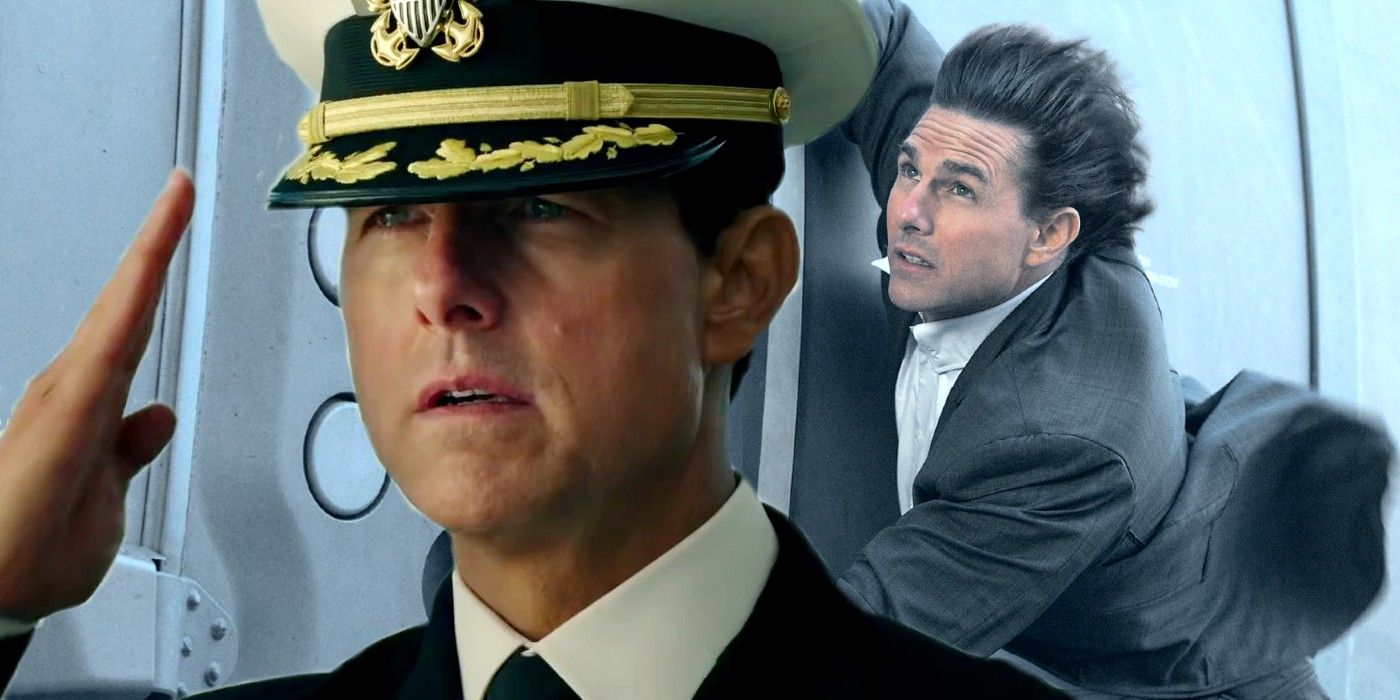Tom Cruise in Mission Impossible and Top Gun 2