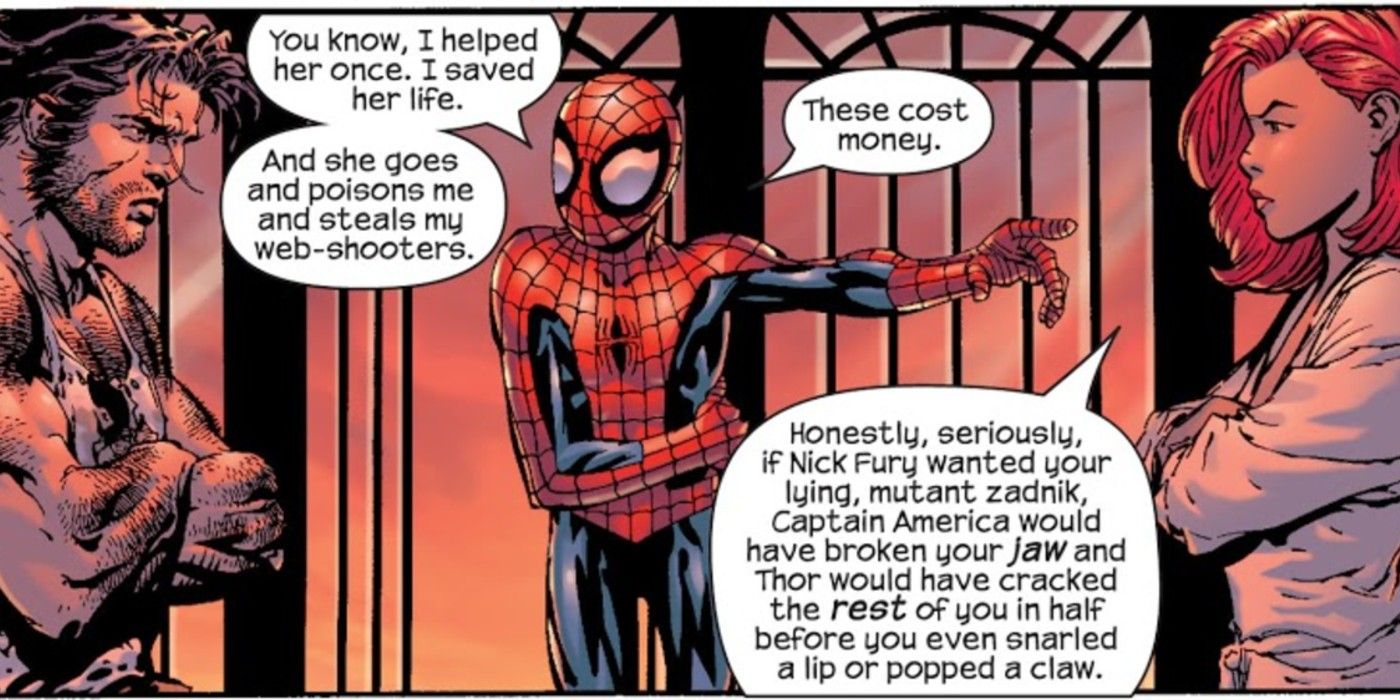 Black Widow Poisoned Spider-Man And Owes Him Eighty Bucks