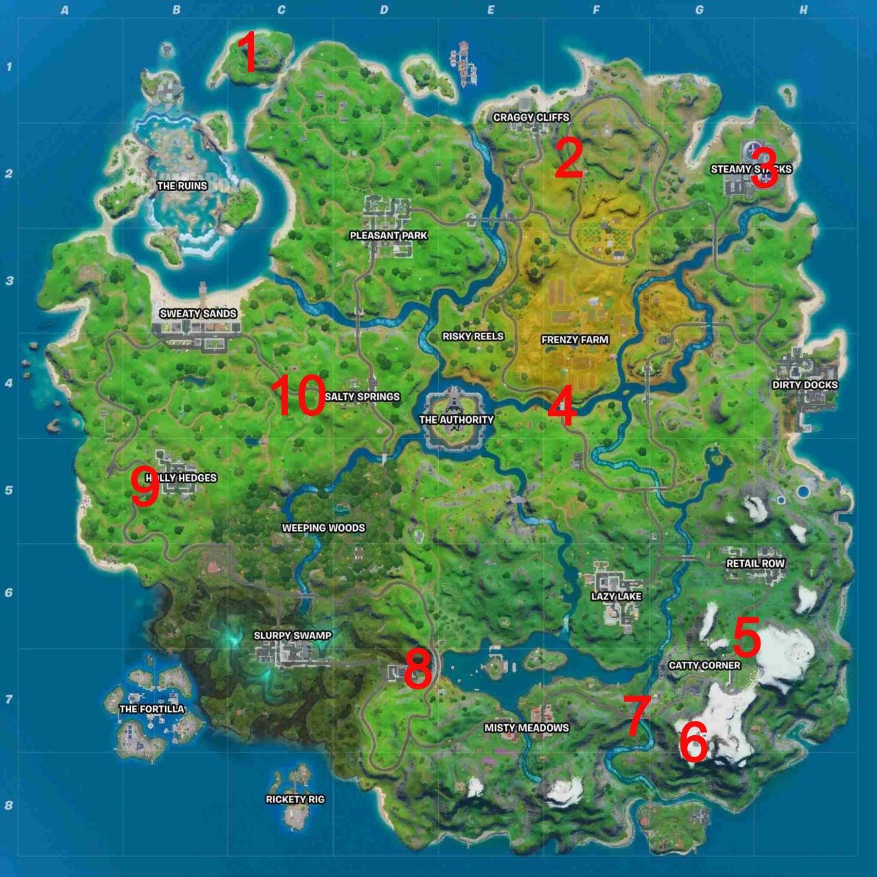 Fortnite: Every Gold XP Coin Location (Season 3 Week 8)