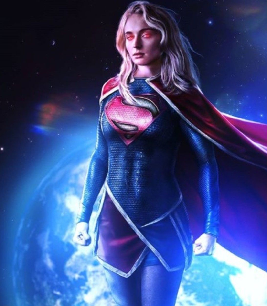 Sophie Turner as Supergirl fan art