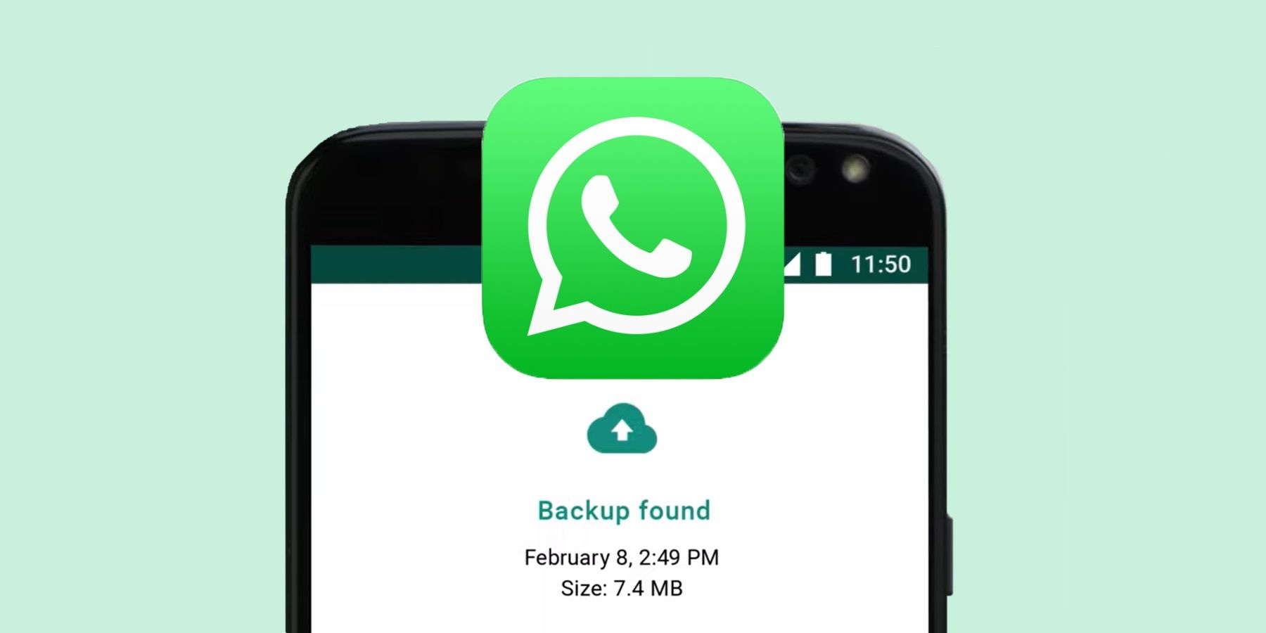 A WhatsApp backup