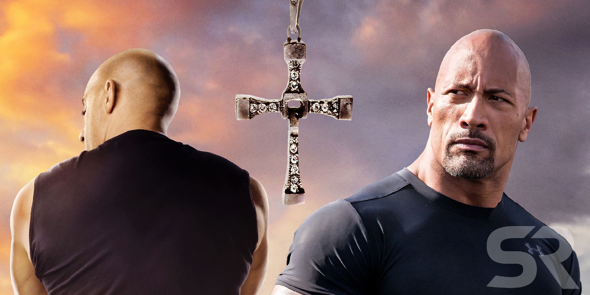 Vin Diesel and the Rock in Fast and the Furious