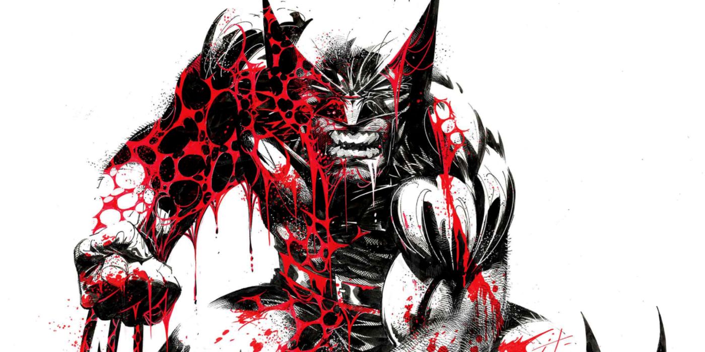 Capa de Wolverine Black, White e Blood cortada