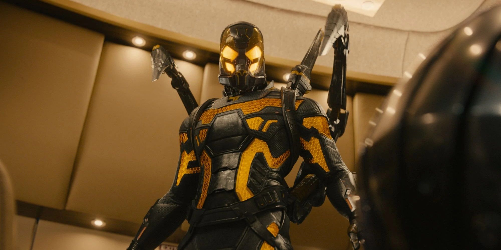 Yellowjacket prepares to attack in Ant-Man