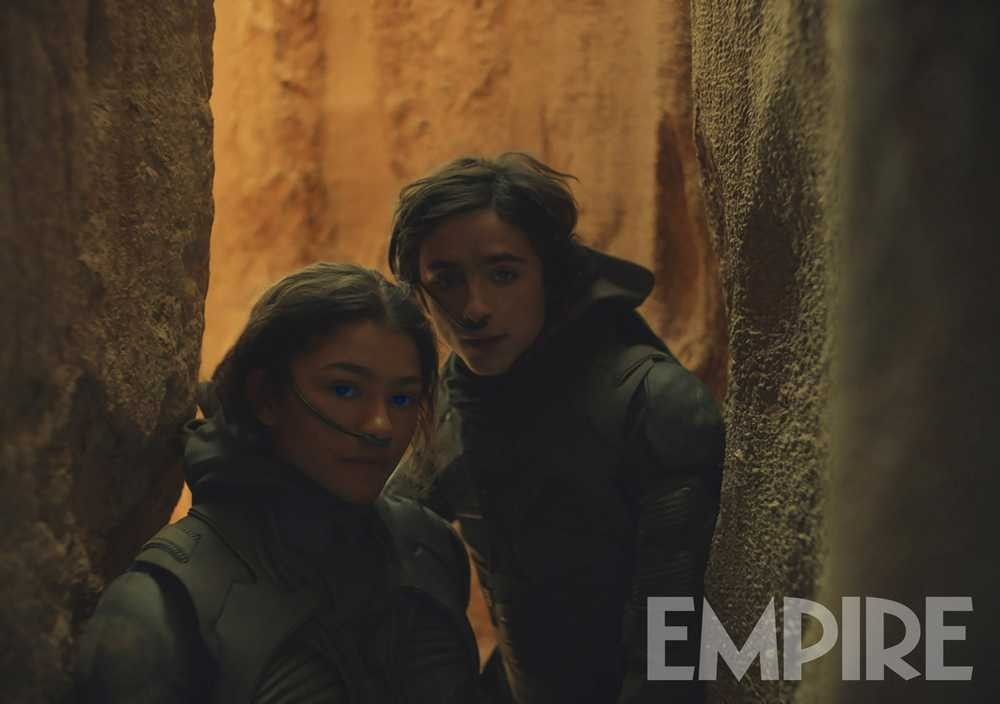 Zendaya and Timothee Chalamet in Dune