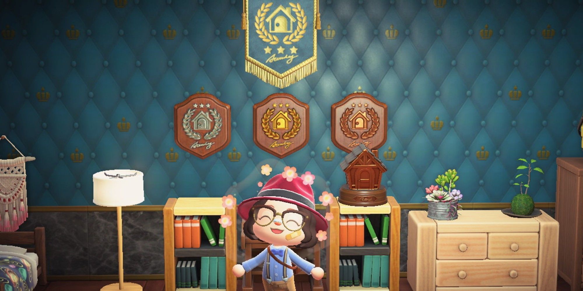 the happy home academy trophies in animal crossing