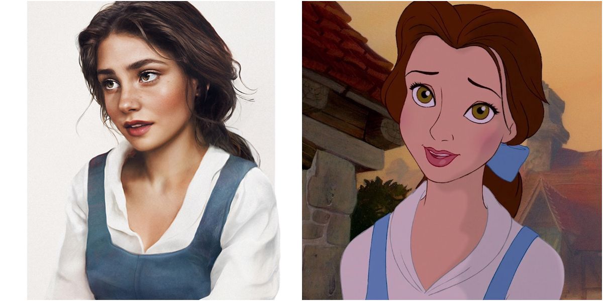 belle , disney princess real life