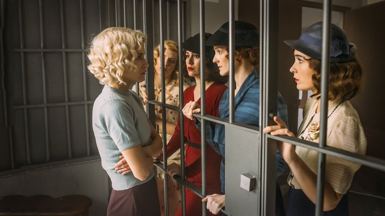 The Cable Girls behind bars 