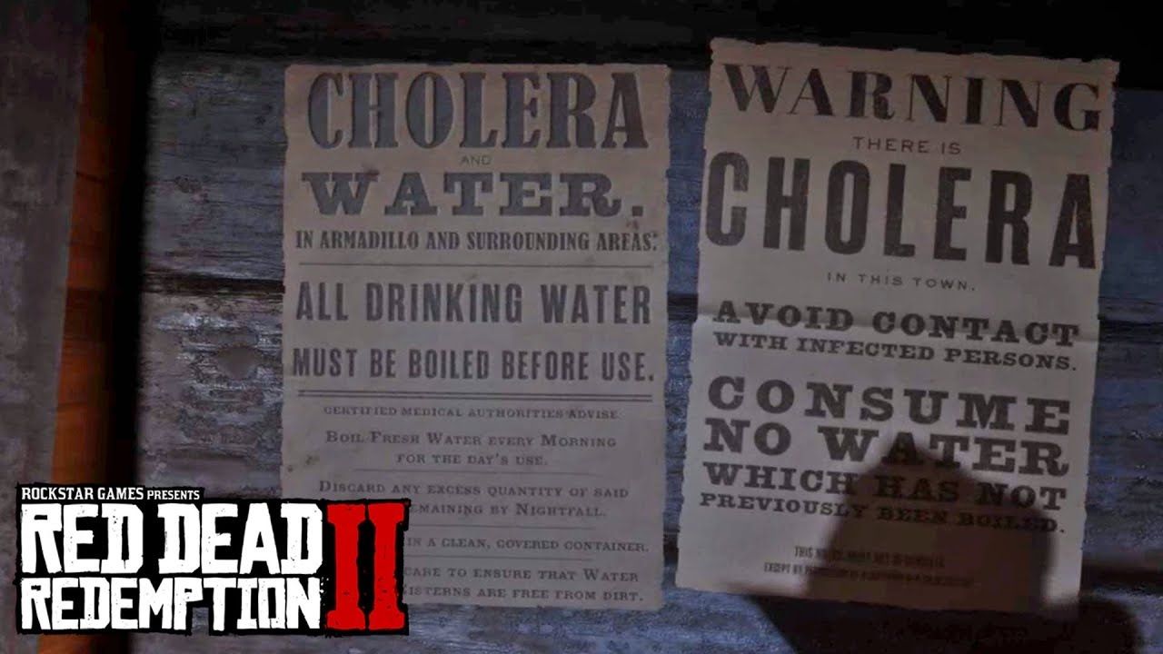 chholera outbreak warnings in RDR2