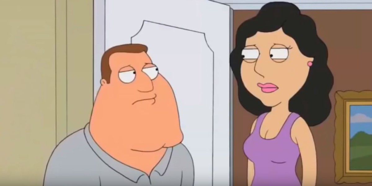 Joe and Bonnie in Family Guy