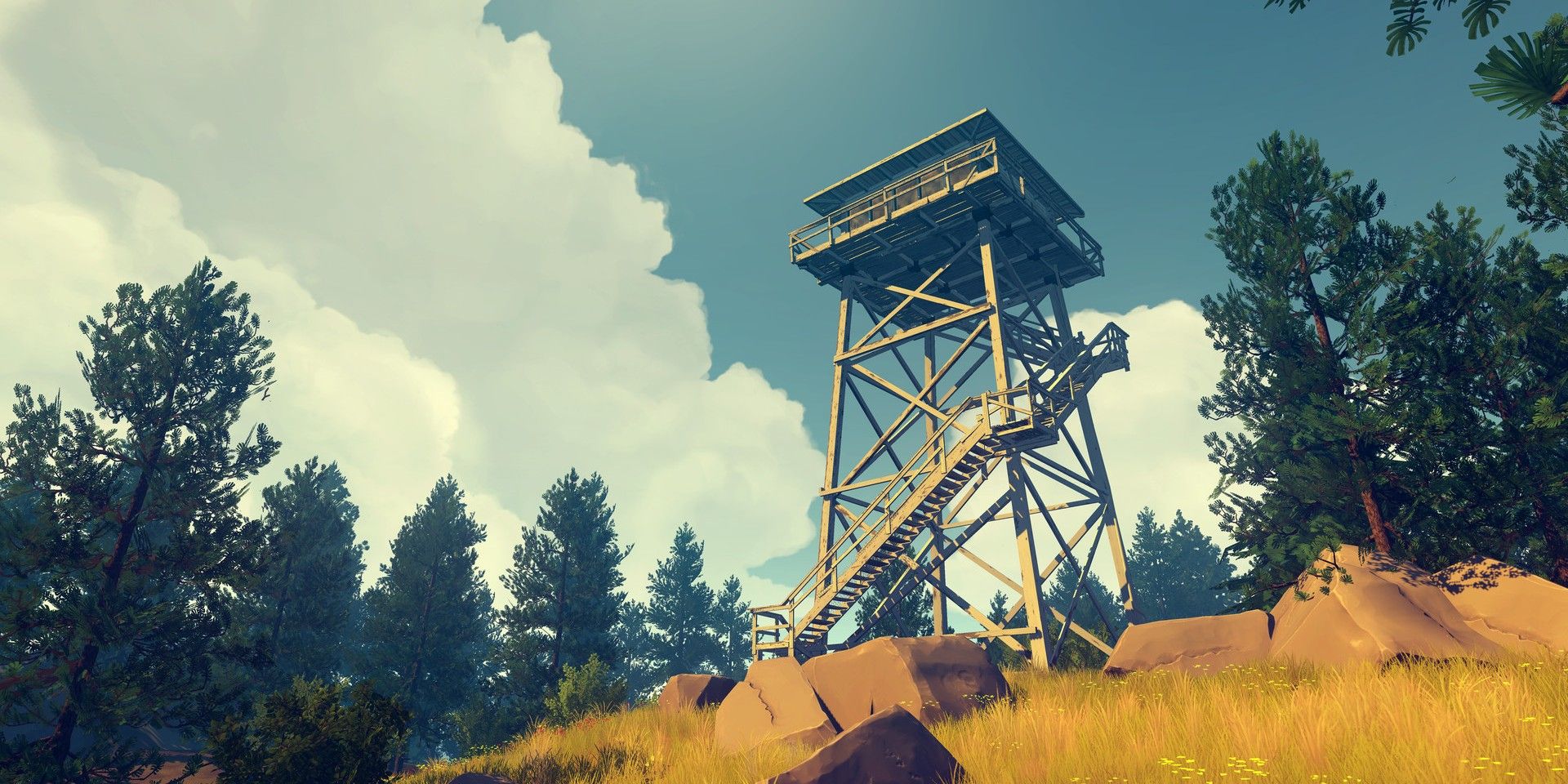 Henry's tower in Firewatch