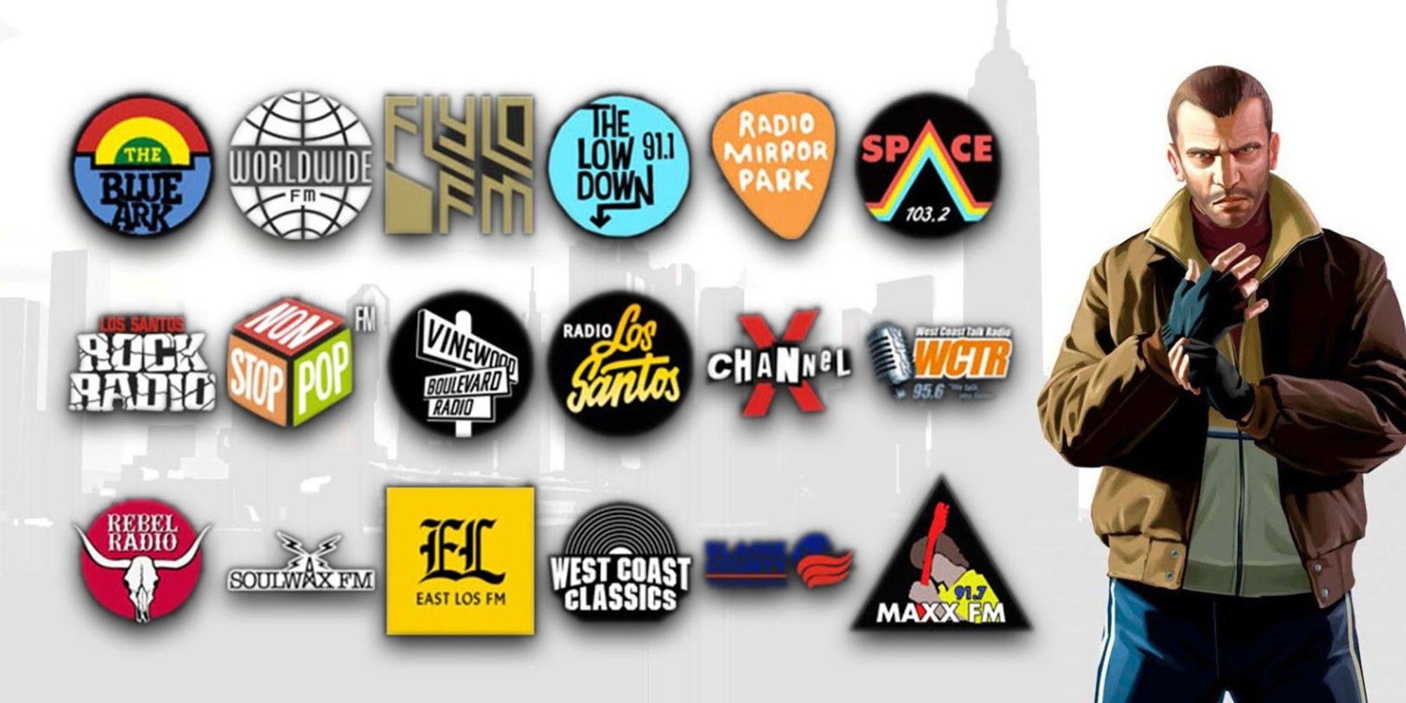 logos for GTA Radio Stations