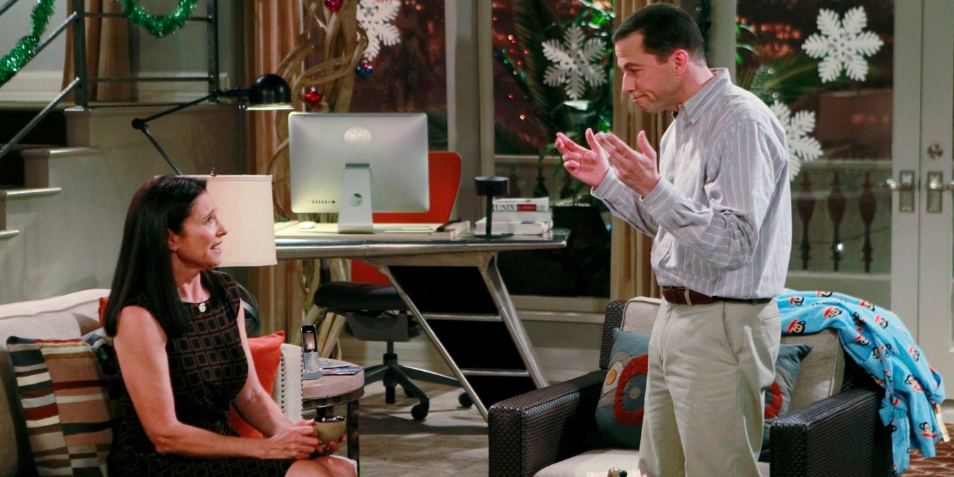 Alan Harper in a season nine episode of Two and a Half Men.