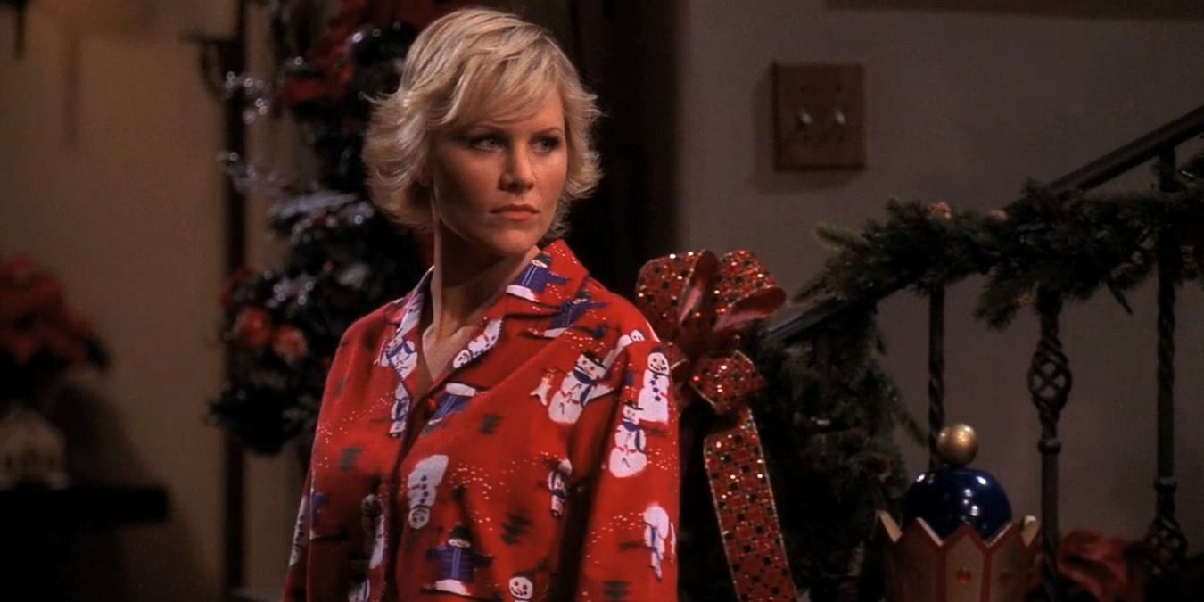 A still from a Christmas-themed season three episode of Two and a Half Men.