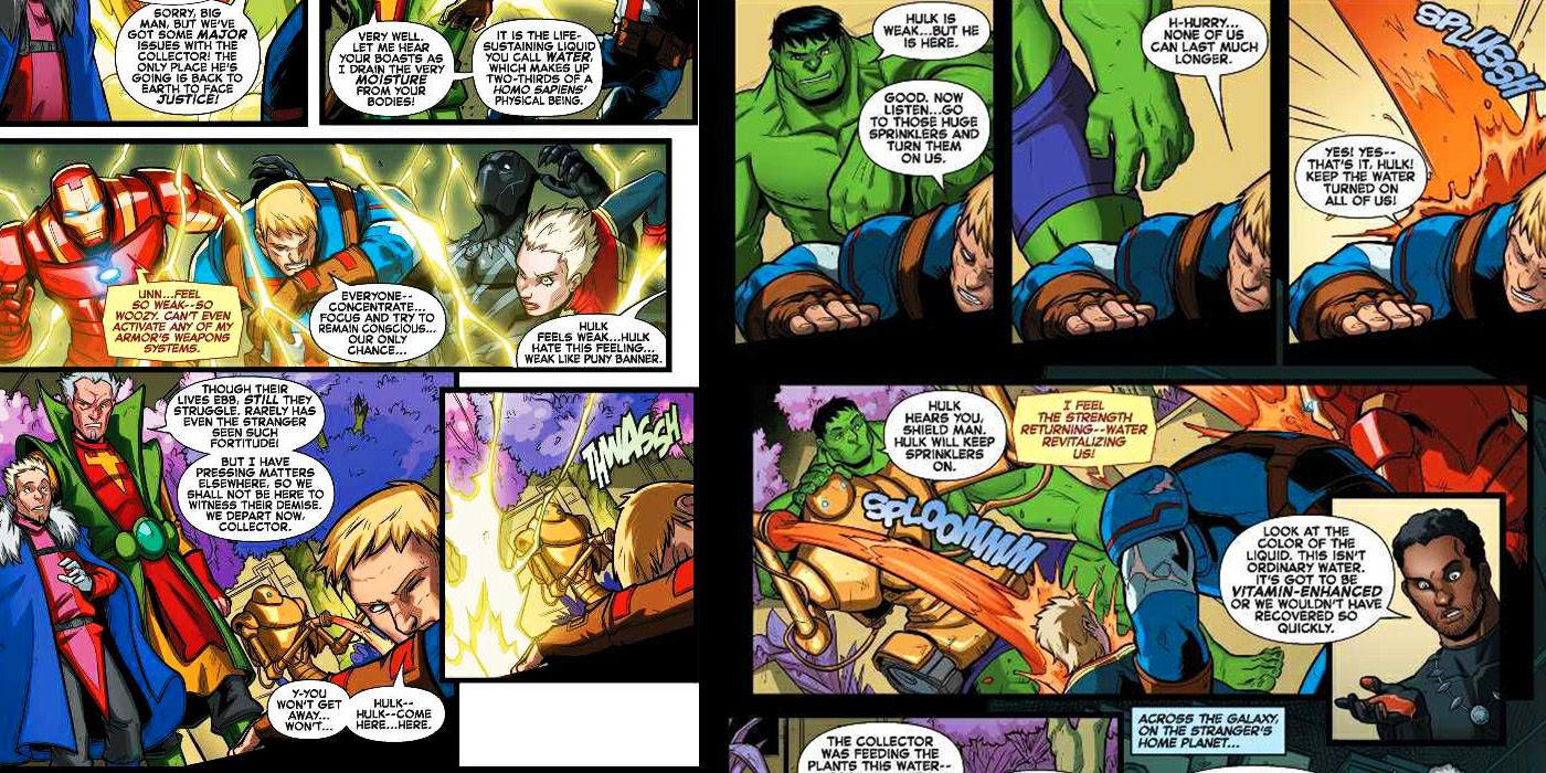hulk saves avengers with water
