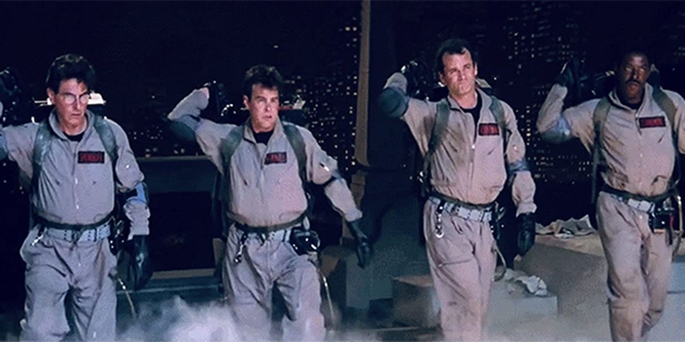 The team of four in Ghostbusters