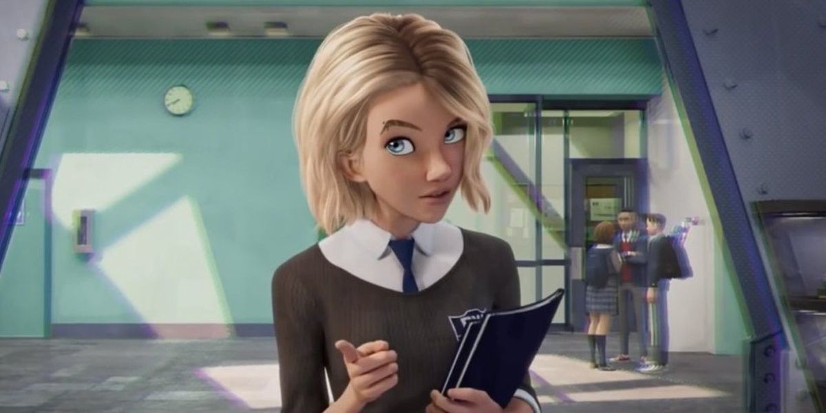 Gwen Stacy in Into The Spider-Verse