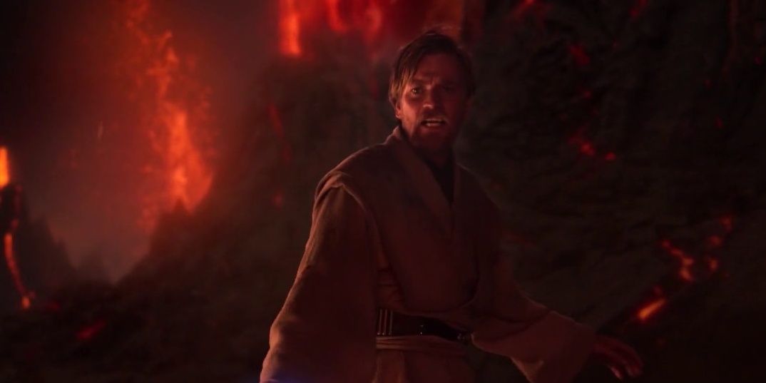 Obi-Wan warns Anakin not to try and attack him because he has the high ground in Revenge of the Sith