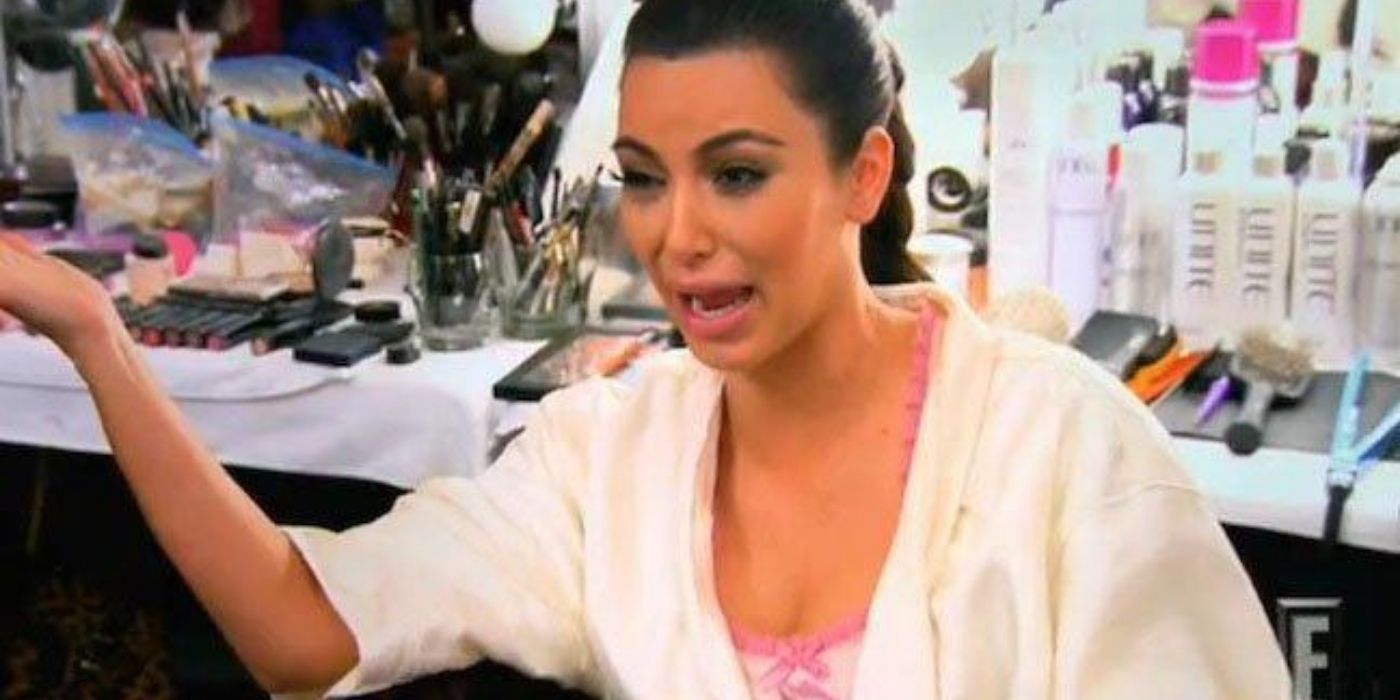 Kim chorando por causa de Kris no KUWTK