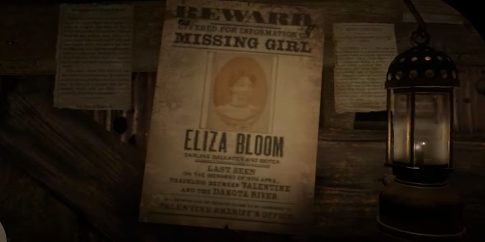 missing poster for eliza bloom in red dead redemption 2