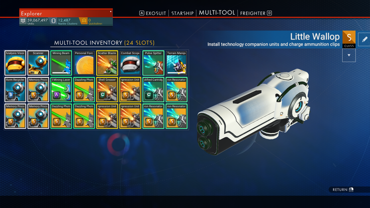 No Man S Sky 2021 S Class Experimental Multitool 24 Slots How To Guide Euclid Nmscoordinateexchange